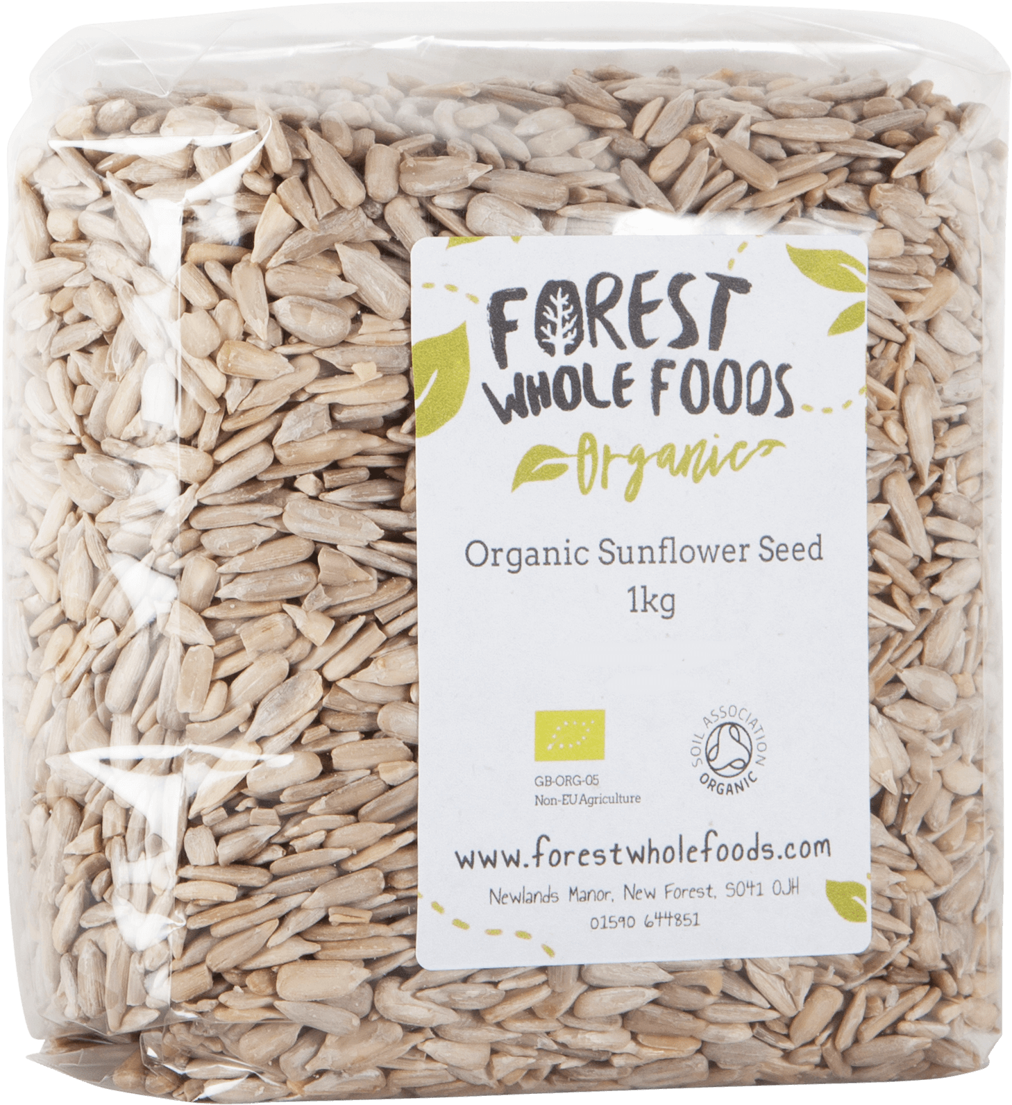 Organic Sunflower Seed 1kg - Forest Whole Foods Organic Hulled Sesame Seeds 500g (2000x2000), Png Download