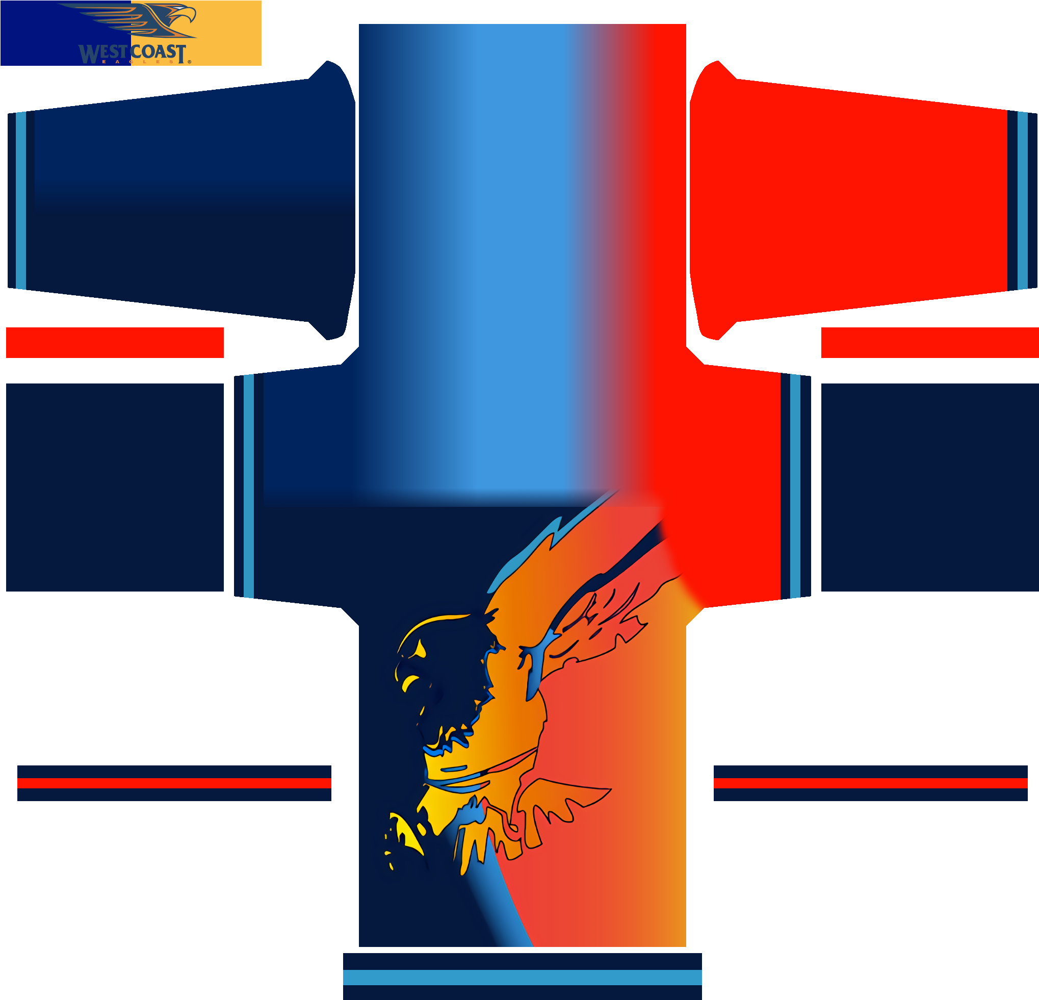 Post - West Coast Eagles Guernsey (2048x2048), Png Download