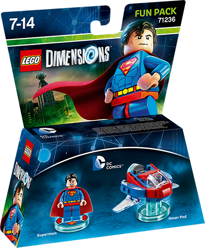 Lego Dimen Fun Superman, , Large - Lego Dimensions Batman Movie Fun Pack (407x492), Png Download