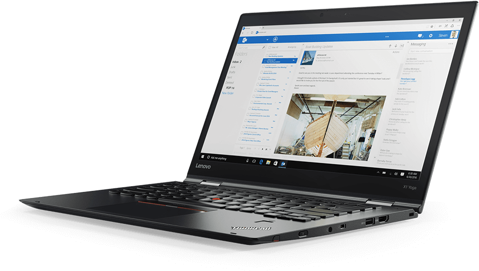 Lenovo Thinkpad X1 Yoga - Lenovo Thinkpad X1 Yoga 20jd - Core I5 2.5 Ghz - 14″ (1000x612), Png Download