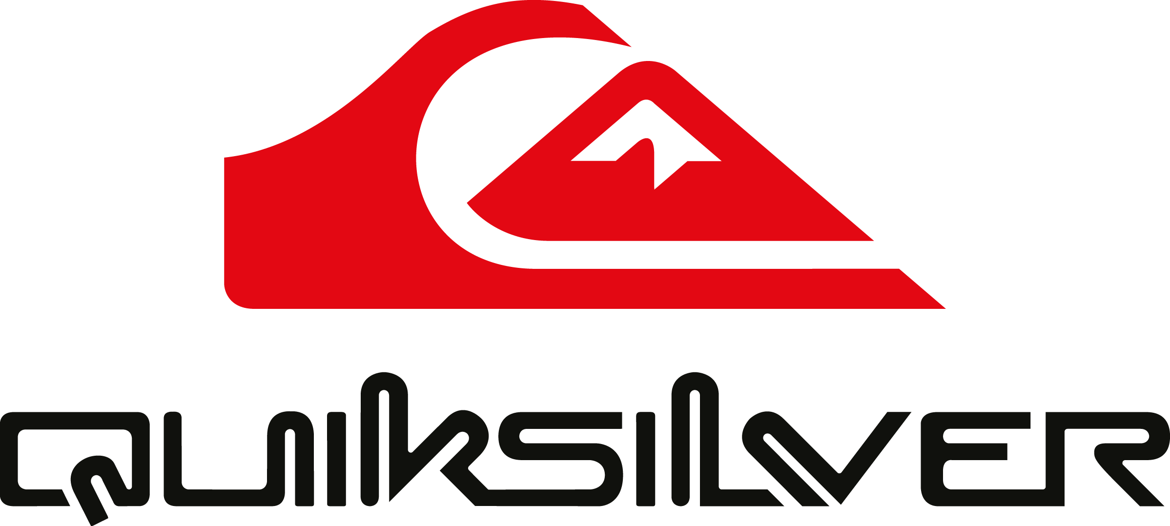 Quiksilver Logo - Quiksilver Brand Logo (2397x1078), Png Download