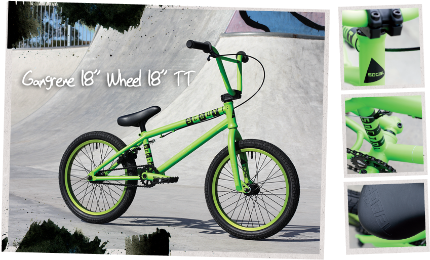 Scout1 - Framed Bmx Bike Red (884x530), Png Download