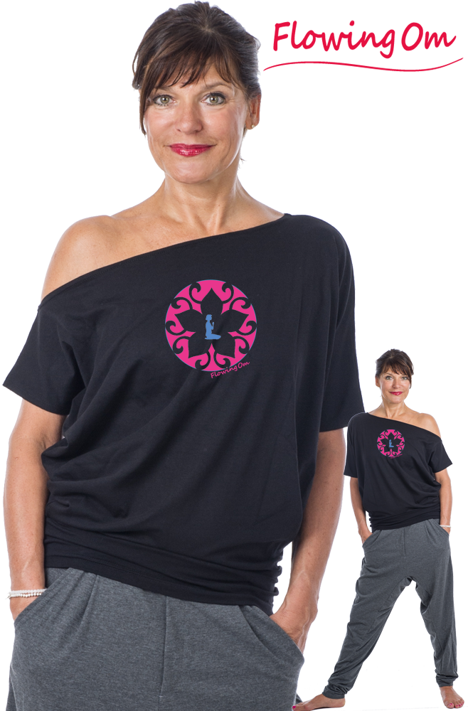 Diagonal, Short Sleeves "flowing Om" - Gym Shorts (658x1000), Png Download