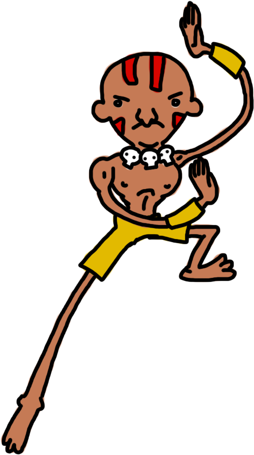 Some Sf Characters Dhalsim, Blanka, E Honda And Guilepic (552x960), Png Download