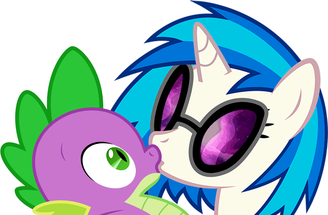 Sulyo, Dj Pon-3, Hundreds Of Users Filter This Tag, - My Little Pony Dj Pon3 Kissing (1081x706), Png Download
