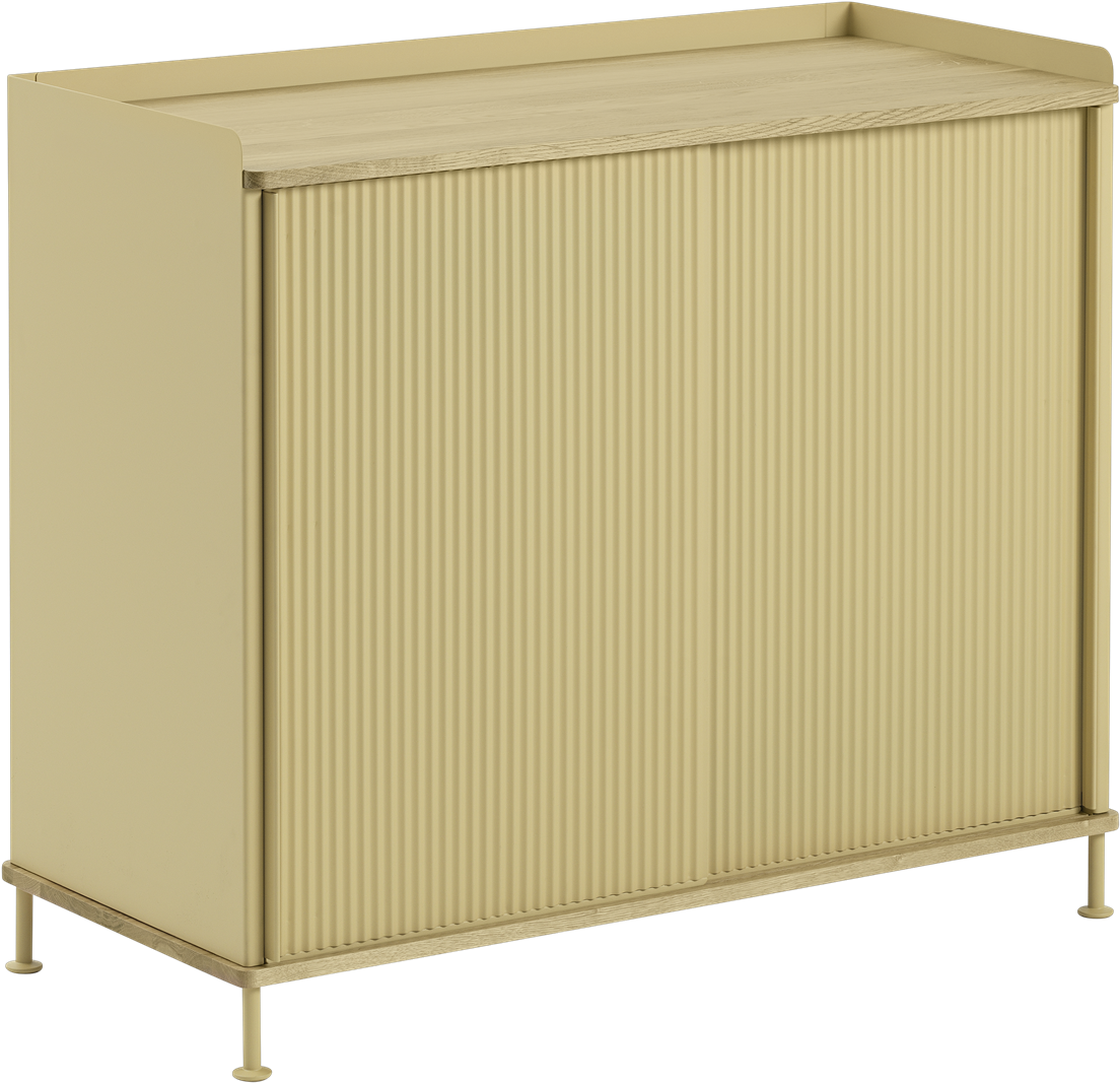 83603 Enfold Sideboard Tall Sand Yellowsand Yellow - Muuto Enfold Sideboard (2000x2000), Png Download