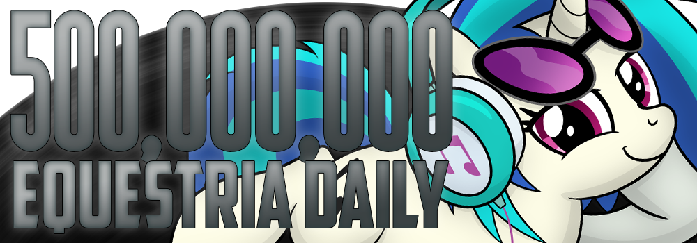 And Of Course, Let's Not Forget Equestria Daily They - Sticker (1000x350), Png Download