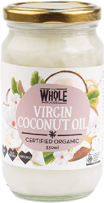 The Whole Foodies Coconut Oil 330ml - Whole Foodies Virgin Coconut Oil 100% Pure 330ml (800x800), Png Download