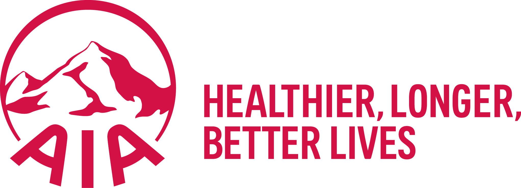 Aia Healthier Longer Better Lives (2043x739), Png Download