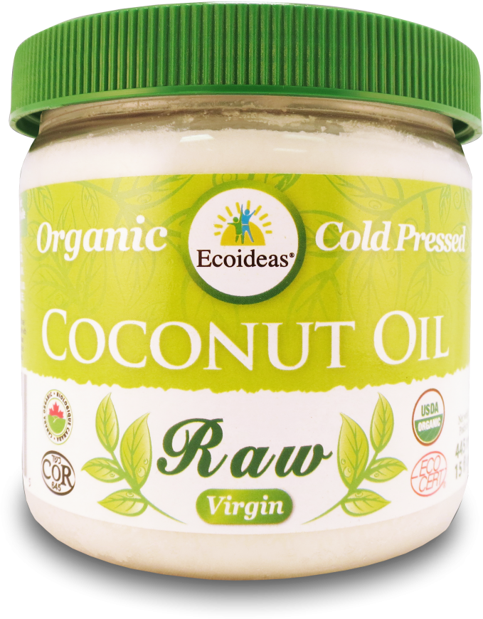 Ecoideas Raw Organic Coconut Oil - Ecoideas Raw Coconut Oil (700x924), Png Download