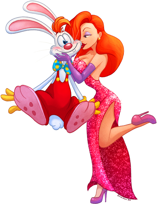 Art,арт,красивые Картинки,jessica Rabbit,rabbit (556x730), Png Download