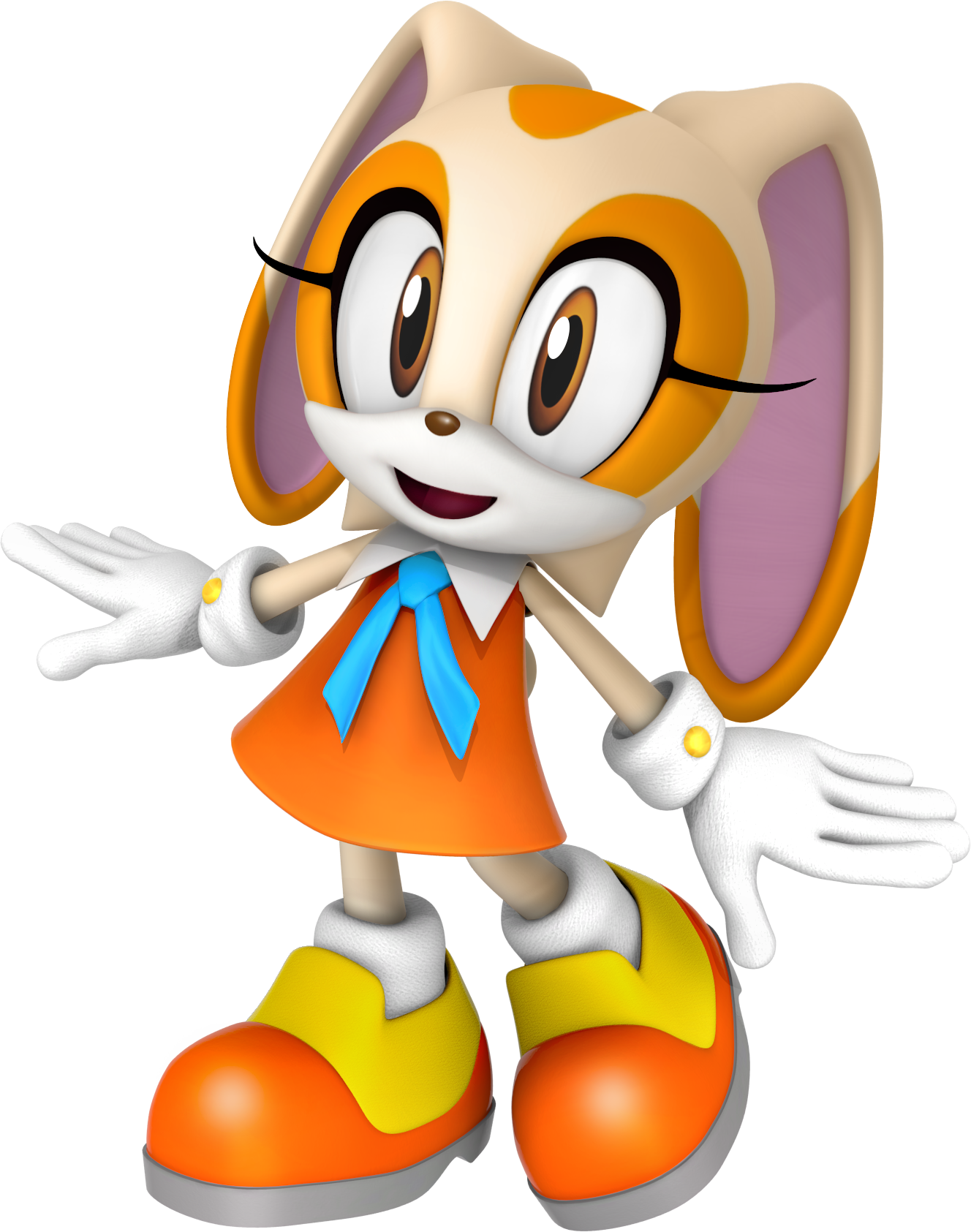 Cream The Rabbit (1328x1685), Png Download