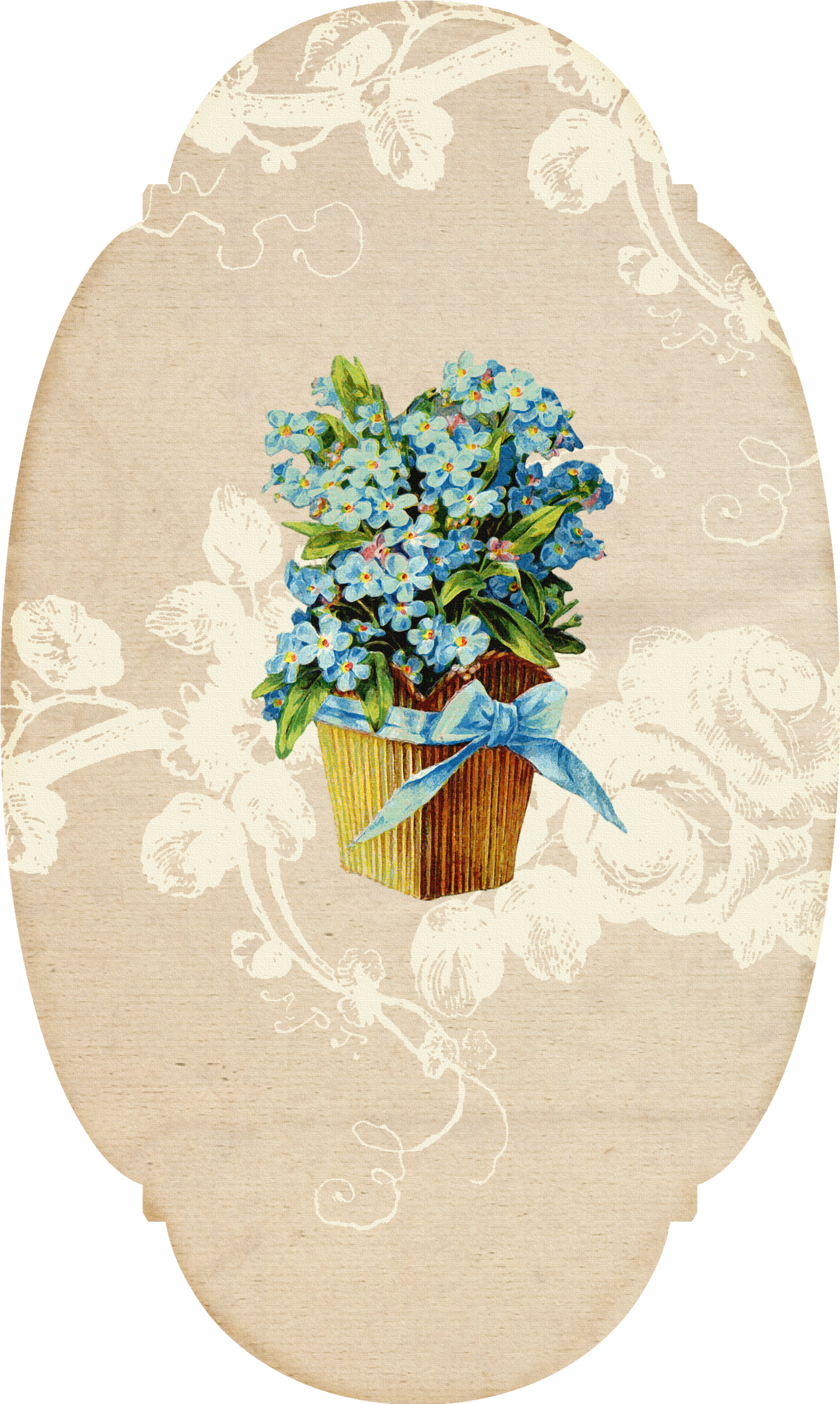 Label - Quietly Elegant Flower Pattern Tpu Defender Soft Case (1588x2598), Png Download