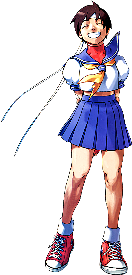 United By Fate Projeto Justiça Street Fighter Ex Sakura - Sakura Kasugano Rival Schools (632x1094), Png Download