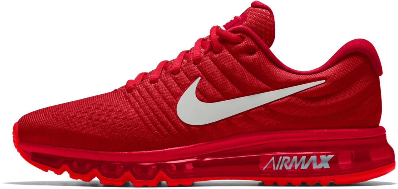 Nike Air Max 2017 Id Women's Running Shoe - Nike Air Max 90 Essential Id Mens Red (1500x1500), Png Download