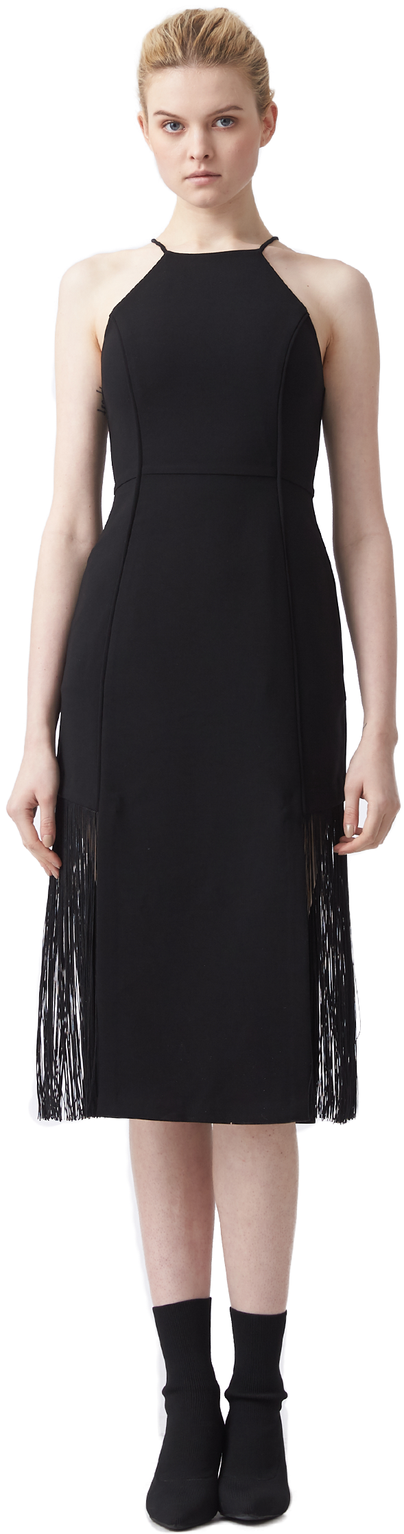 Arman Embroidered Toga Full Dress $279 - Little Black Dress (1080x2500), Png Download