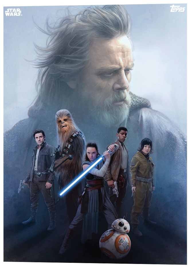 Star Wars The Last Jedi Cards (750x978), Png Download