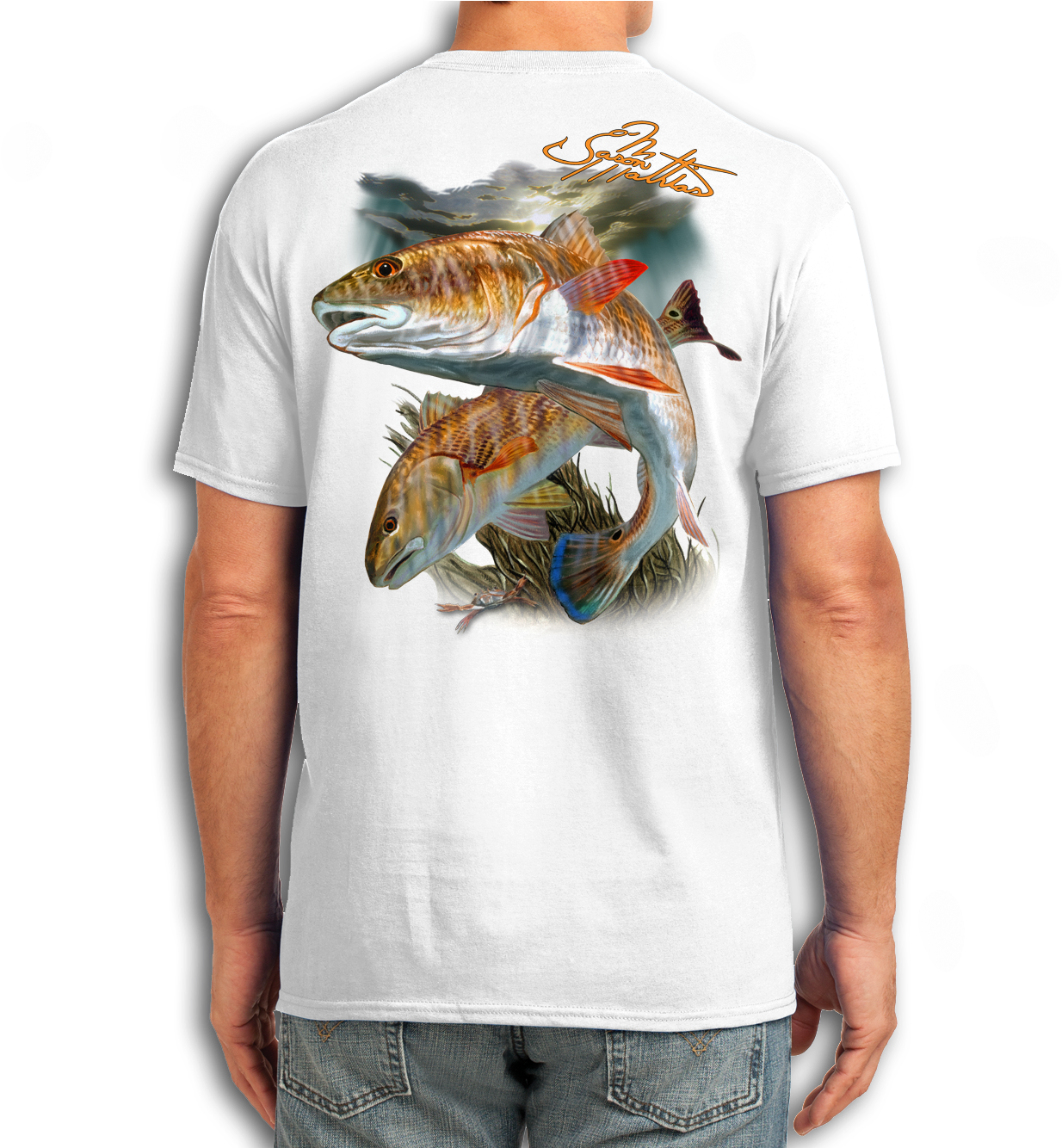 T Shirt Short Sleeve White Jason Mathias Art - Shirt (1333x1333), Png Download