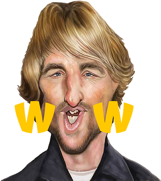 Bleed Area May Not Be Visible - Owen Wilson Caricature (600x600), Png Download