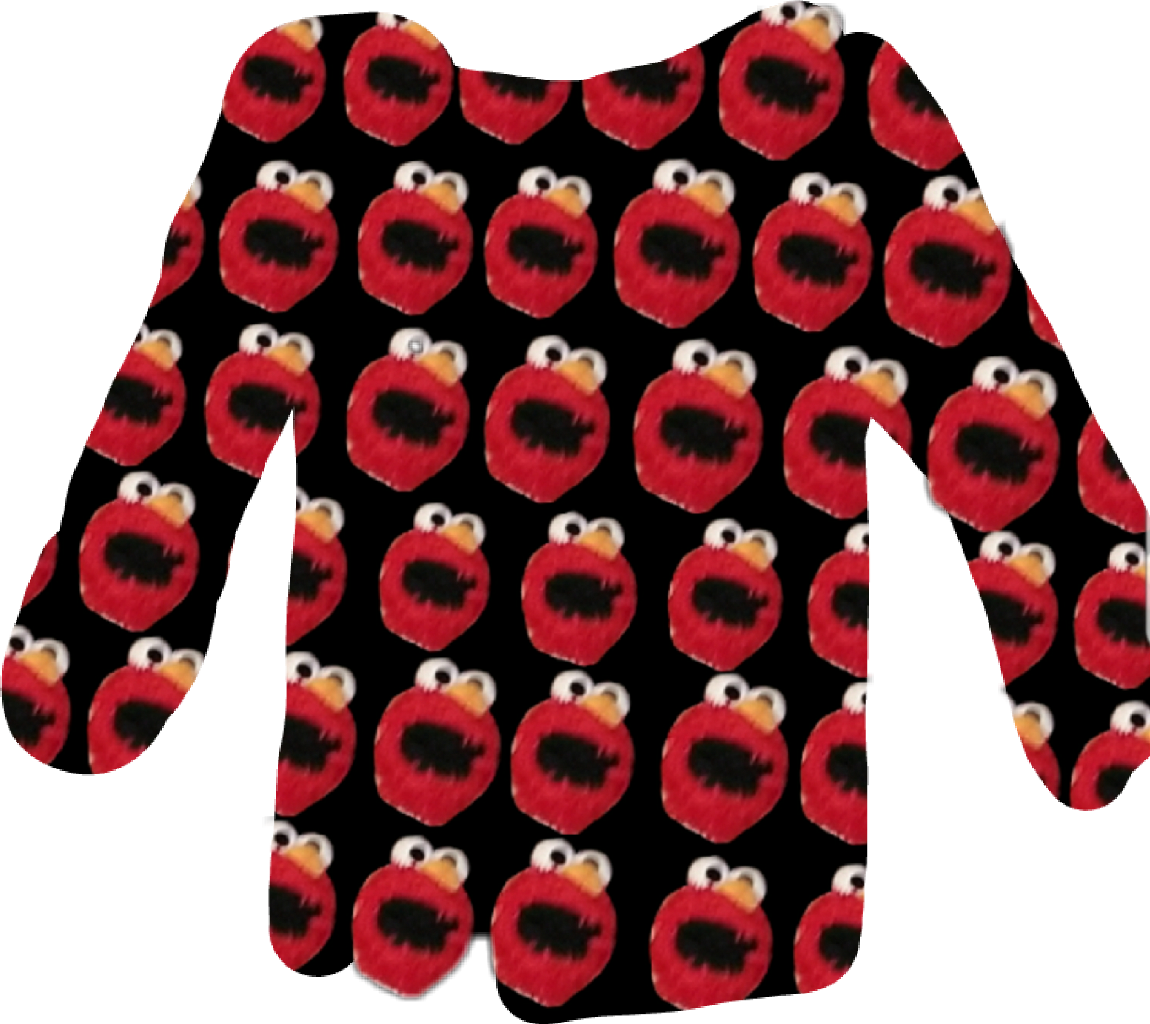 Shirt Elmo Moist Thicc Funny Red - Sweater (1150x1024), Png Download
