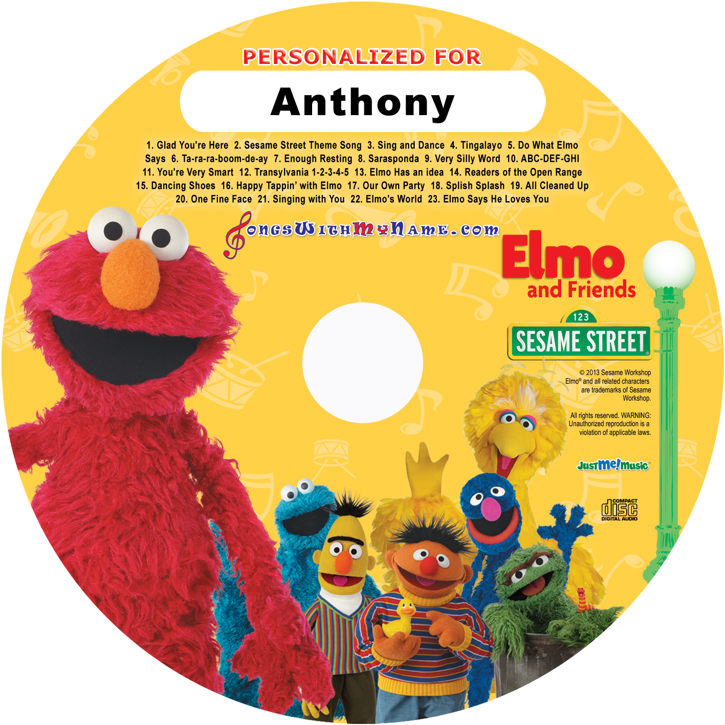 Elmo-uwg V=1535930148 - Sesame Street (1417x1417), Png Download