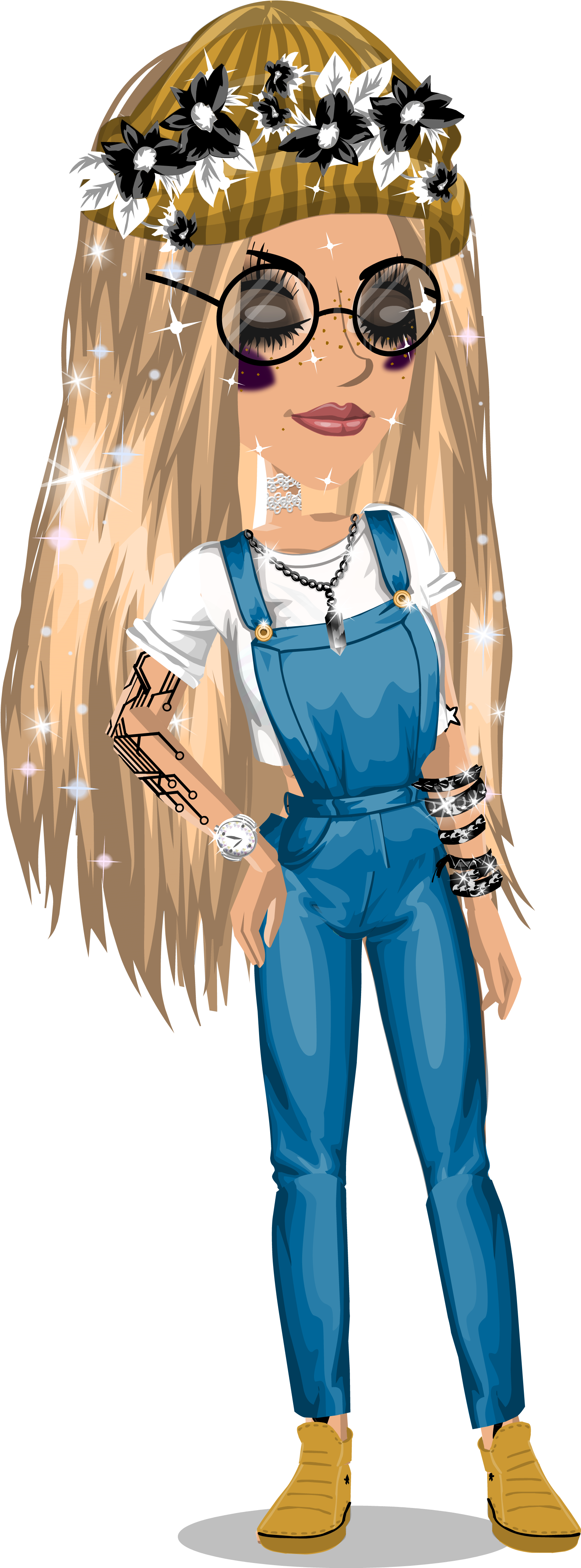 Over It All Tumblr Outfits, Dark - Cartoon (1999x4378), Png Download