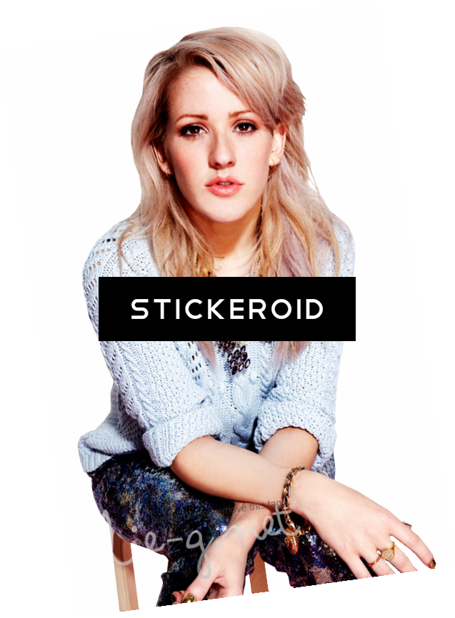 Ellie Goulding - Ellie Goulding Women's T Shirts Yellow Fans (637x866), Png Download