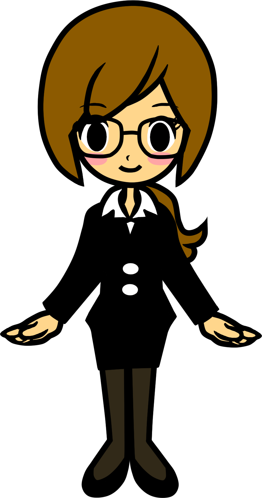 Chibi Girl Png (875x1666), Png Download