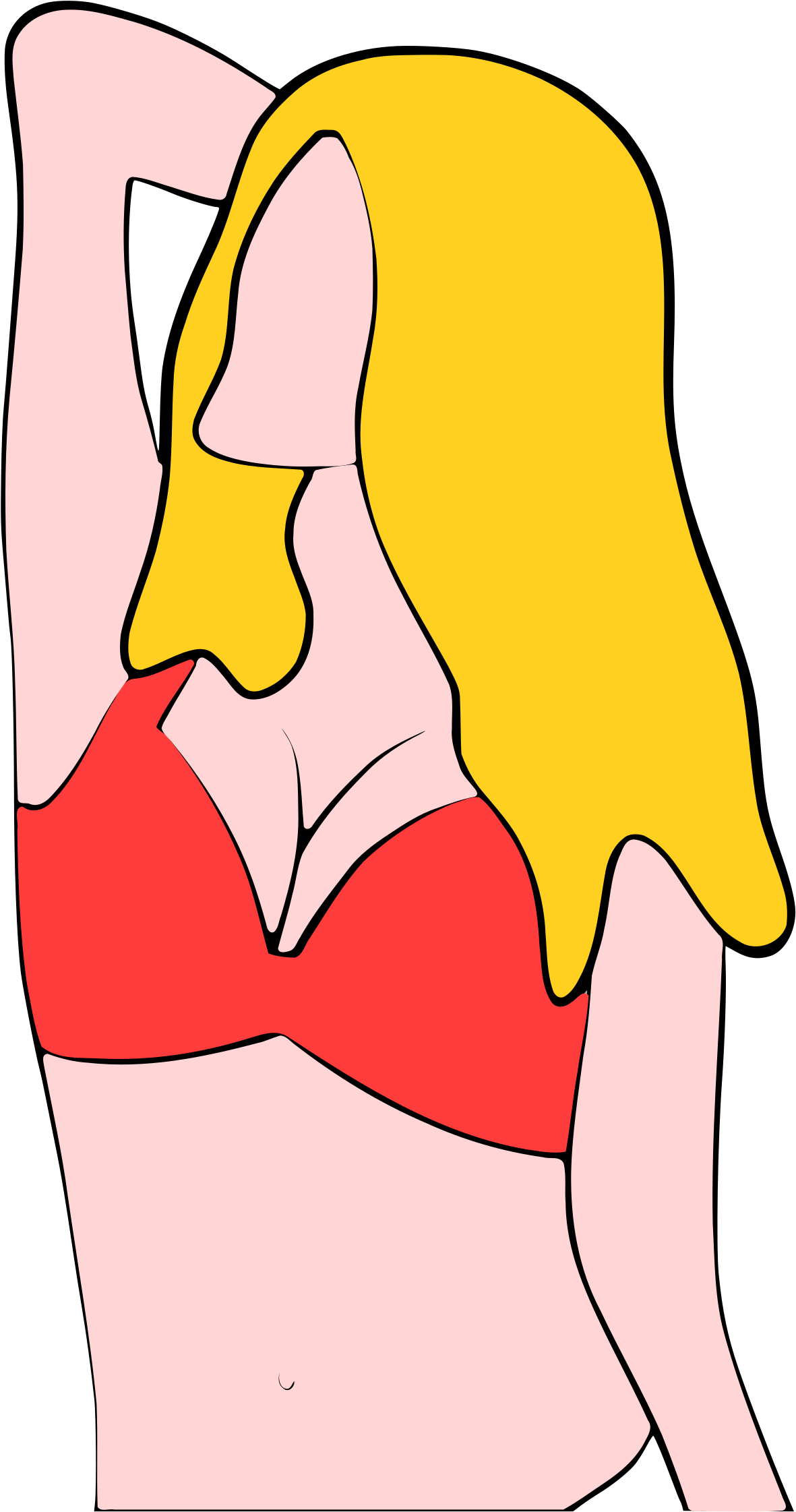 This Free Icons Png Design Of Woman In Bikini (1697x2400), Png Download