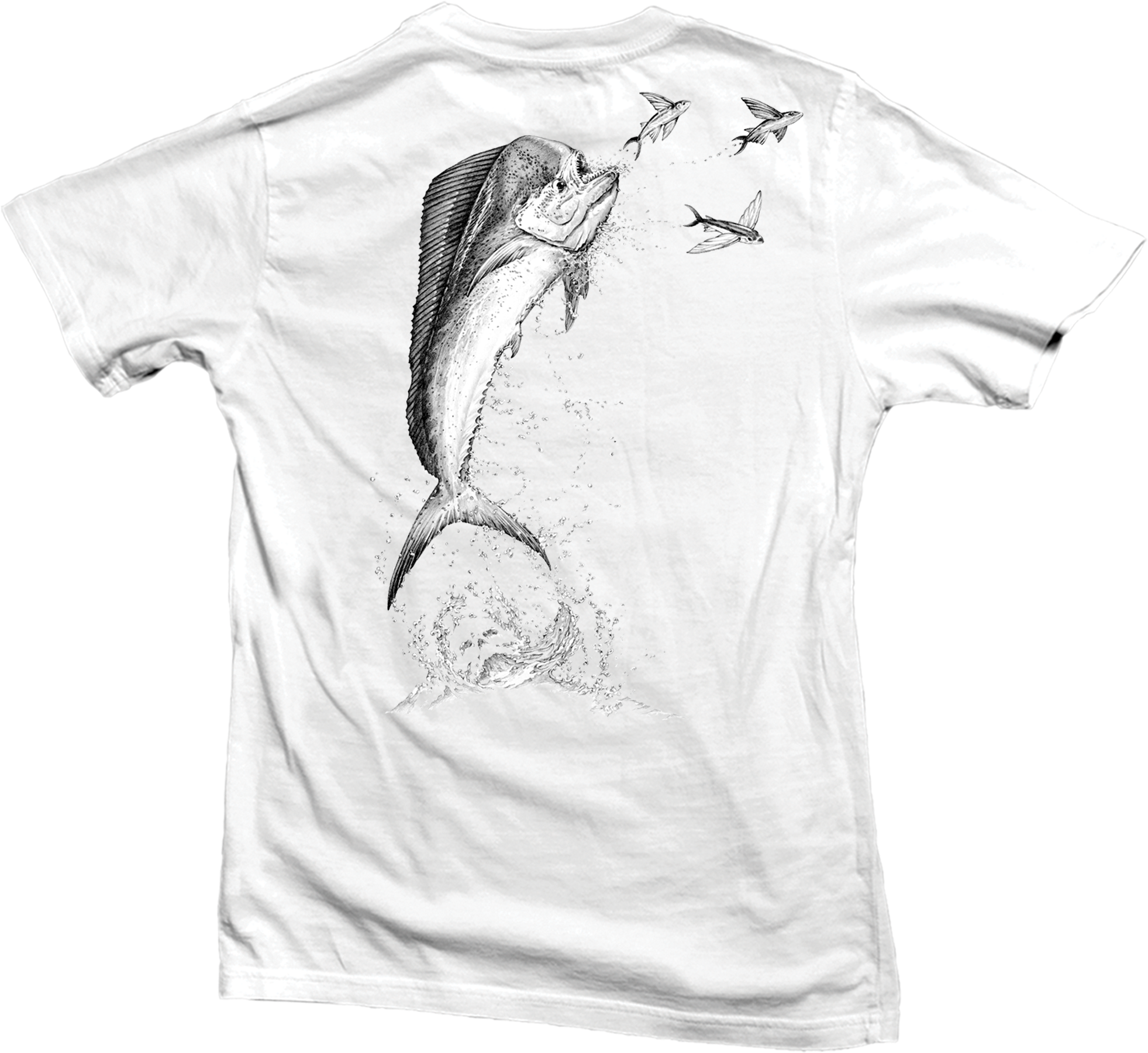 Jumping Mahi - T-shirt - Short Sleeve - Hooked Carpe - Common Bottlenose Dolphin (2000x2500), Png Download