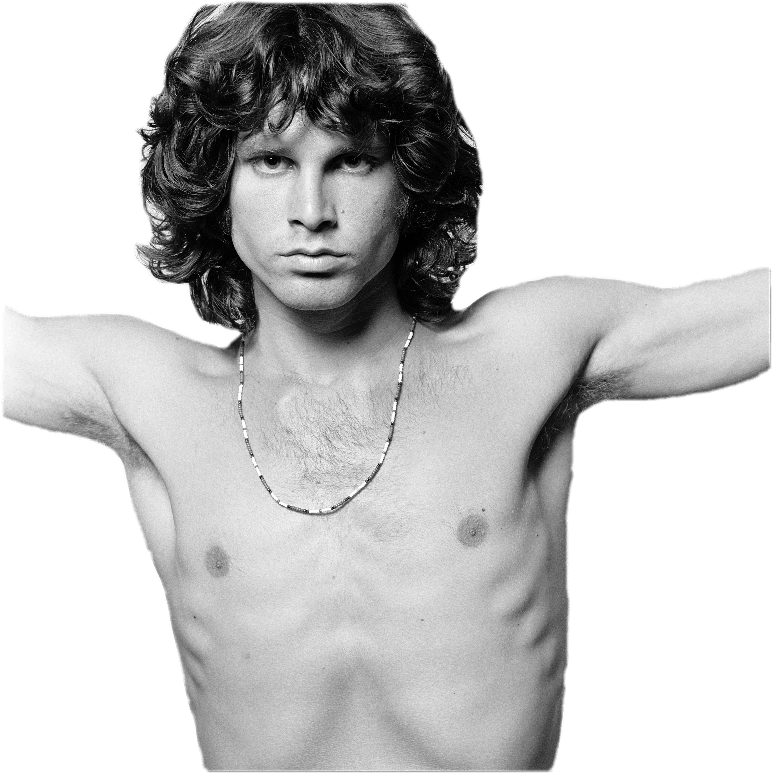 Jim Morrison Wearing Necklace - Jim Morrison (2500x2500), Png Download