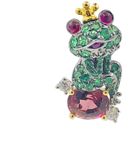 Bardens Frog Pendant - Larry Jewelry (640x640), Png Download