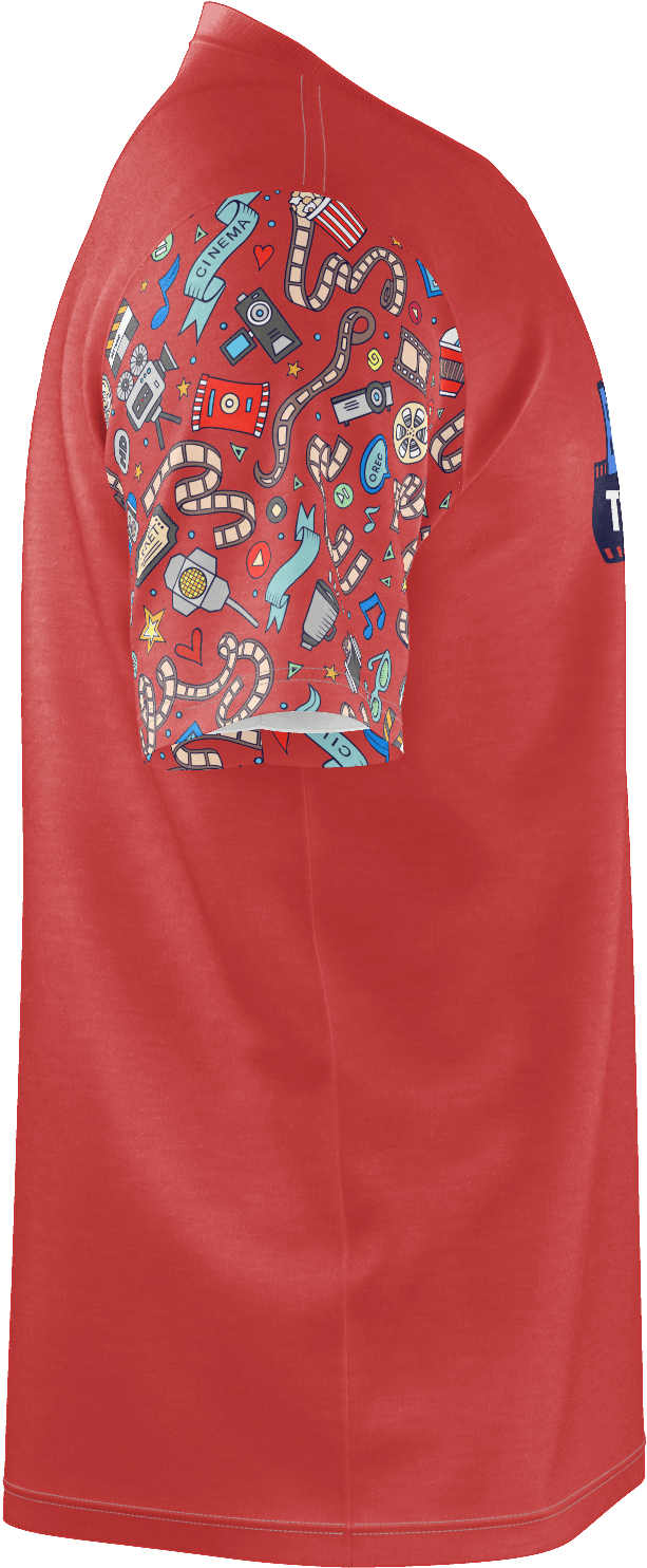 Pop Red Torso T-shirt - Pocket (1600x1600), Png Download