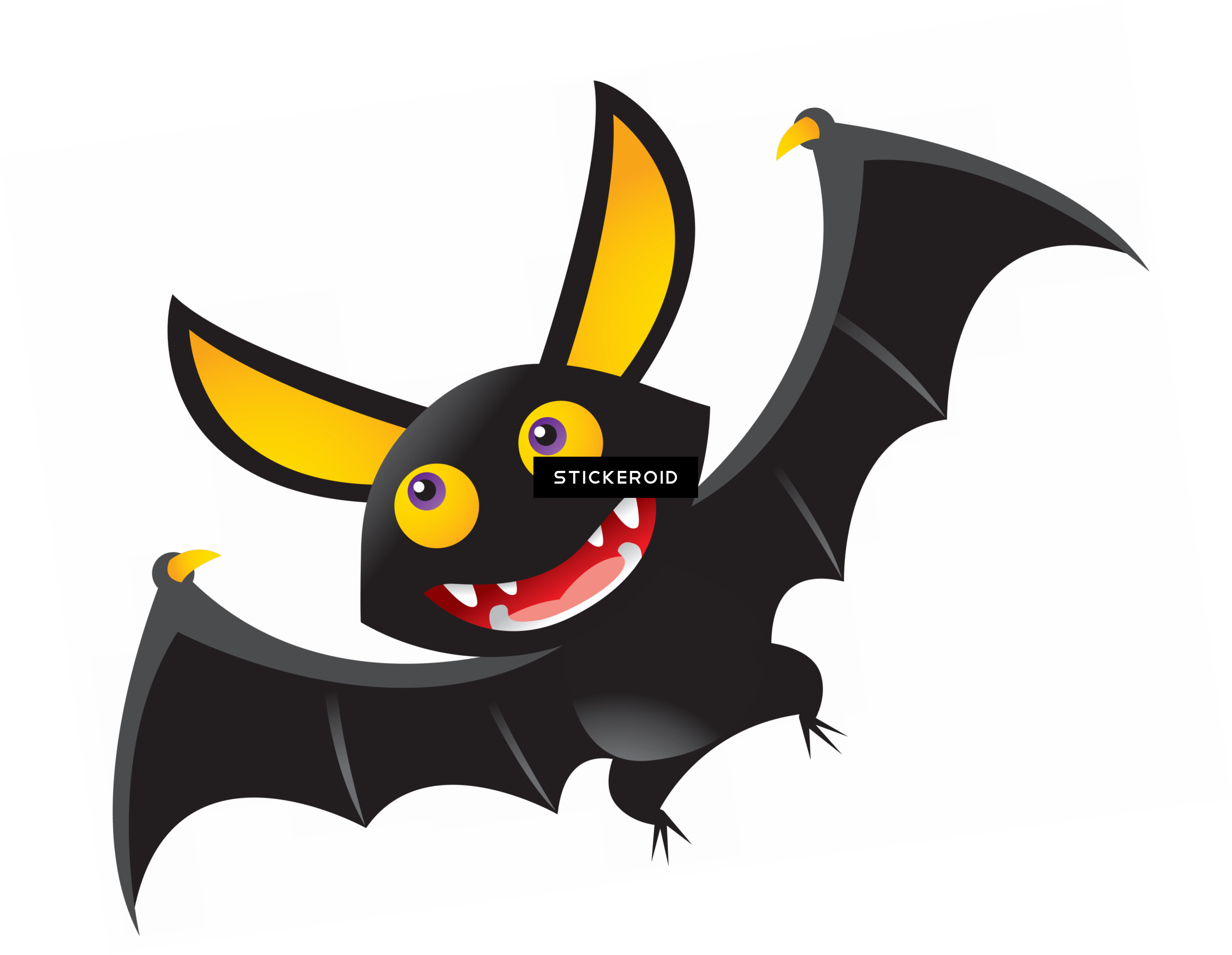 Halloween Bat - Cute Halloween Bat Clipart (2693x2087), Png Download