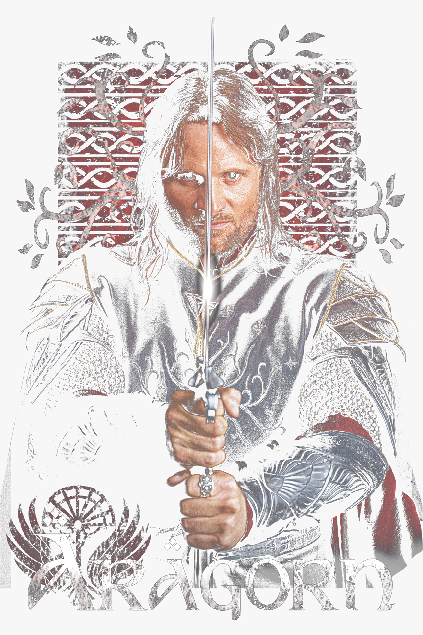 Lord Of The Rings Aragorn Youth T Shirt - Aragorn (864x1296), Png Download