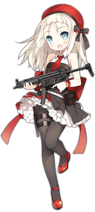 Gr Mp5 Girls Frontline (386x860), Png Download