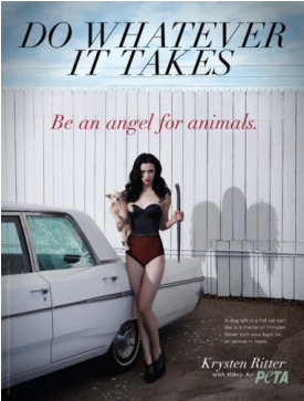 Krysten Ritter Peta (870x362), Png Download