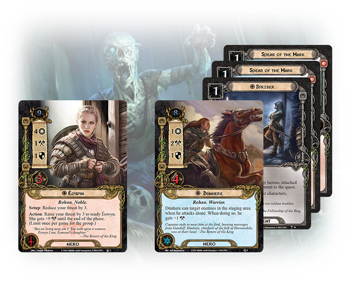 Give Him A Spear Of The Mark Or Two, And He Can Attack - Lord Of The Rings Lcg: Race Across Harad (700x563), Png Download