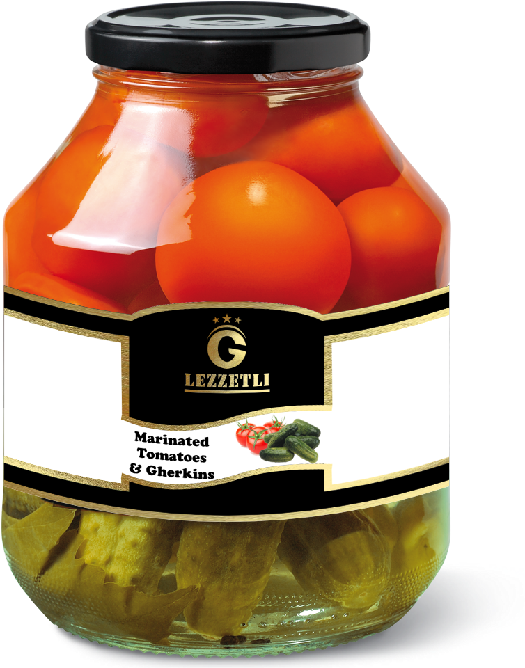 Tomatoes And Pickles (857x964), Png Download