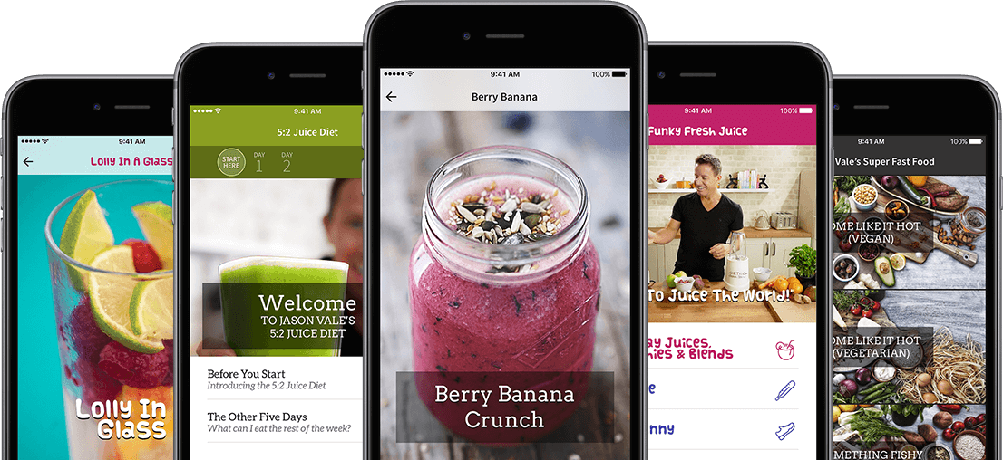 Jason Vale Apps - Iphone (1106x508), Png Download