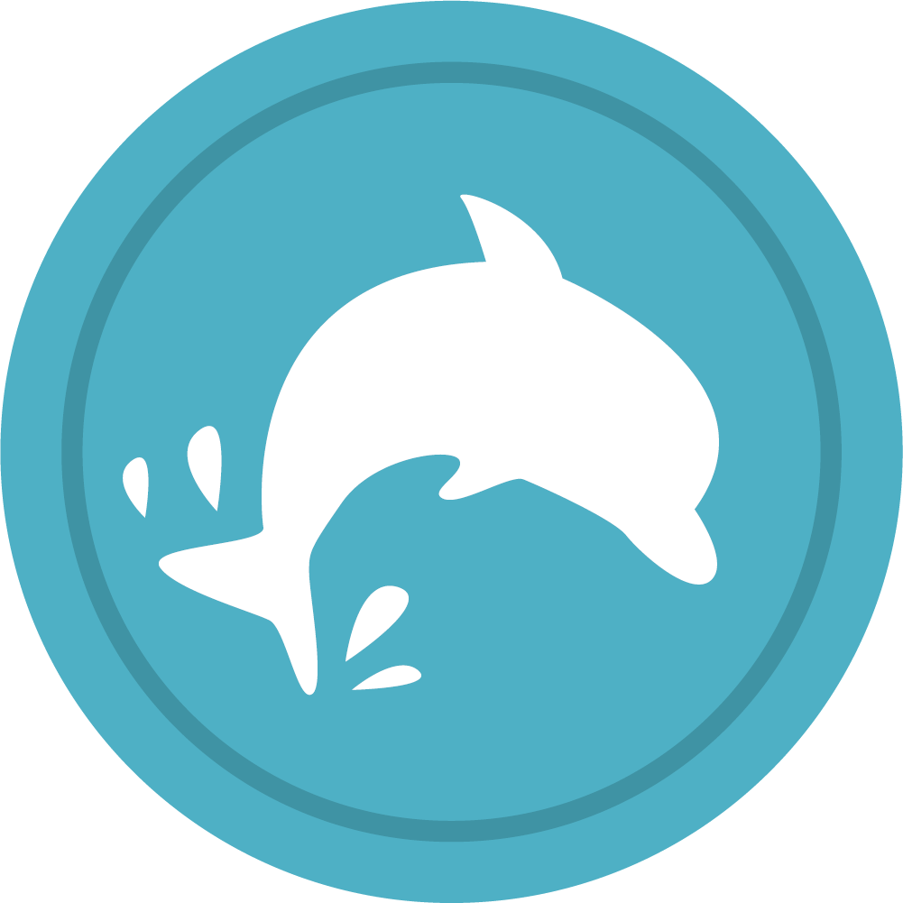 Graphic Freeuse Stock Moby Dick Dolphin The Great White - Dolphin In A Circle (1001x1001), Png Download