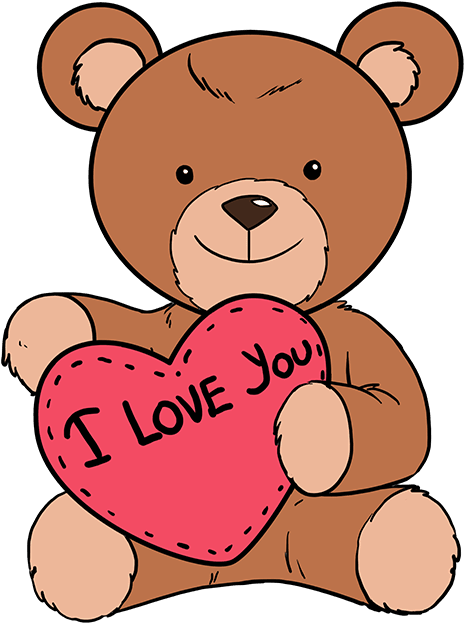 Download How To Draw Teddy Bear With Heart Step By Step Easy Love Drawings Png Image With No Background Pngkey Com