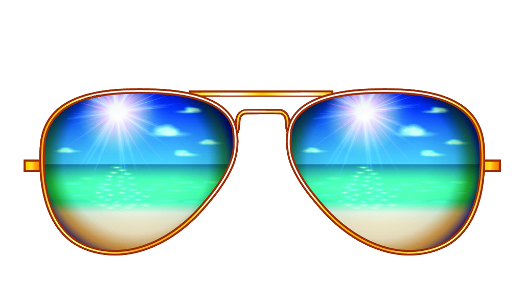 Creative Sunglasses Aviator Illustration Sunscreen - Sun Glass Png On Picsart (1024x639), Png Download