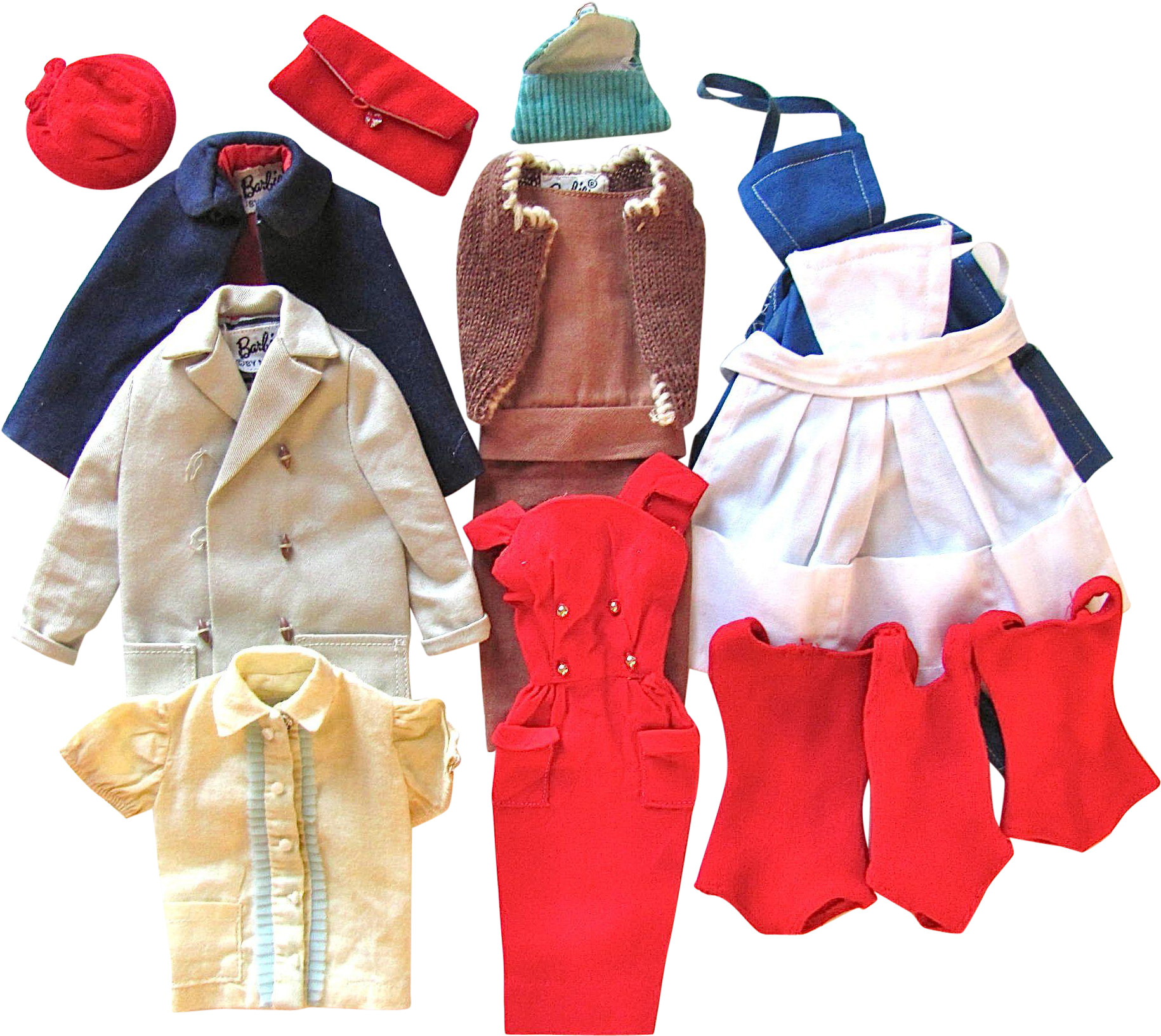 Mattel Barbie Mattel Clothing Tlc Vintage 1961-62 - Durham (1829x1829), Png Download