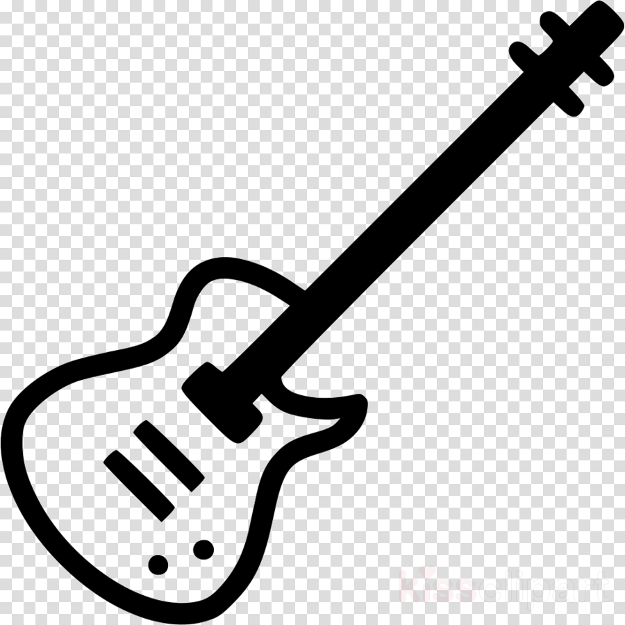Electric Guitar Clipart Bass Guitar Electric Guitar - Clip Art (900x900), Png Download