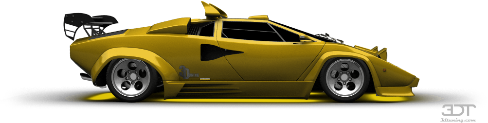 Lamborghini Countach Coupe 1982 Tuning - Lamborghini Countach (1004x373), Png Download