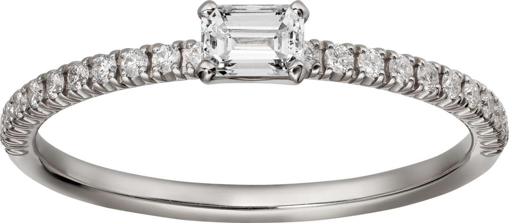 Etincelle De Cartier Ringwhite Gold, Diamonds - Etincelle De Cartier Ring (1024x448), Png Download