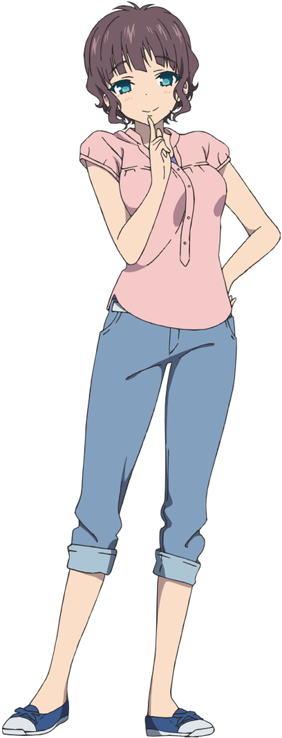 All Aboard The Announcement Train - Akari Sakishima Nagi No Asukara (408x1068), Png Download