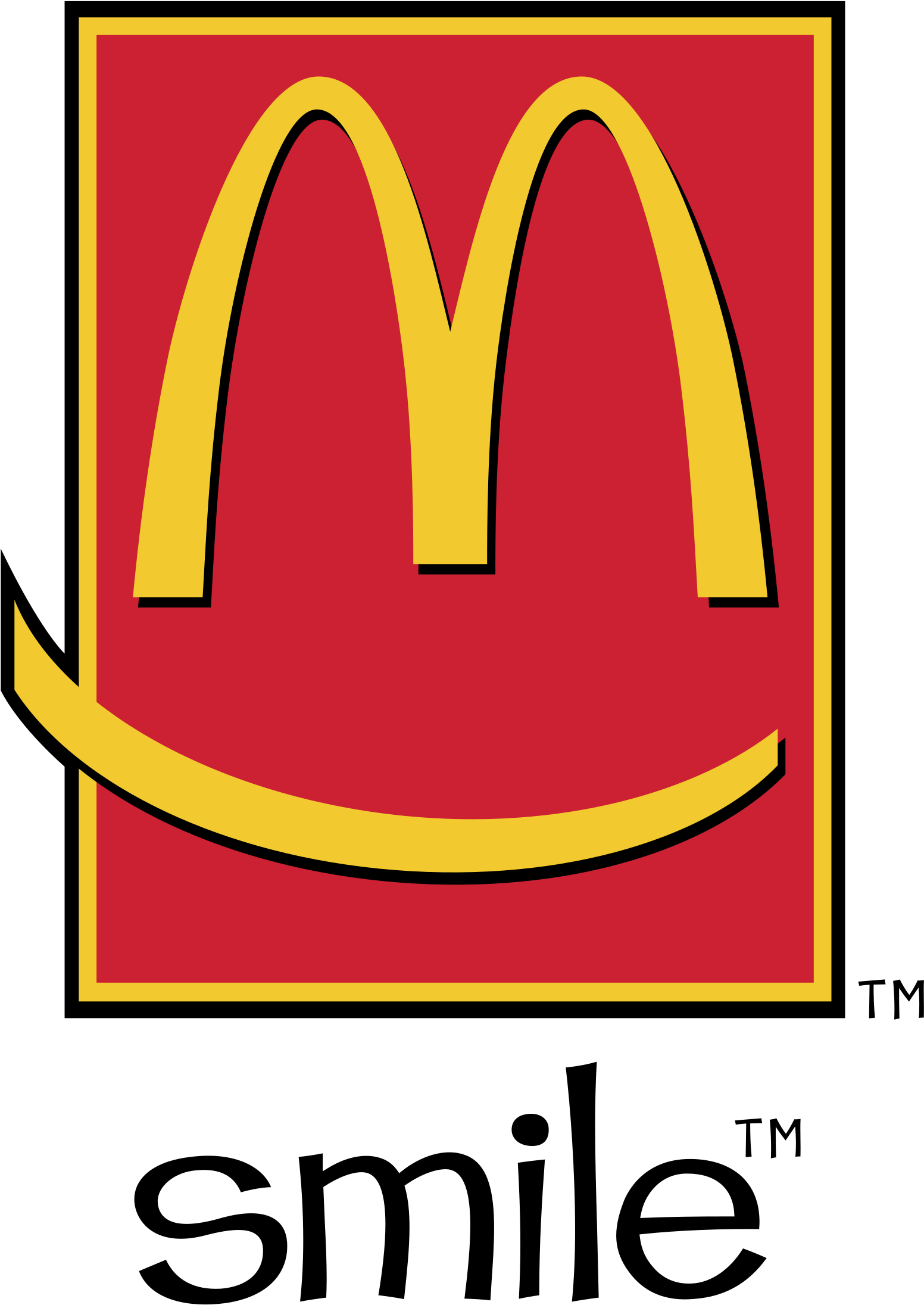 Smile Logo Png Transparent - Mcdonalds Smile (2400x2400), Png Download