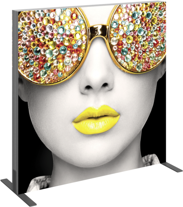 Vector Frame Light Box Square 02 Fabric Banner Display - Textile (700x700), Png Download